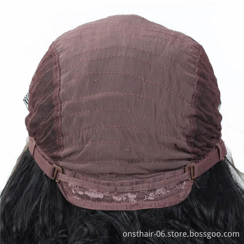 MYZYR private label,synthetic lace front wig  Long Water Wave 13X3 Lace Front Wig Middle Parting,synthetic wig vendor